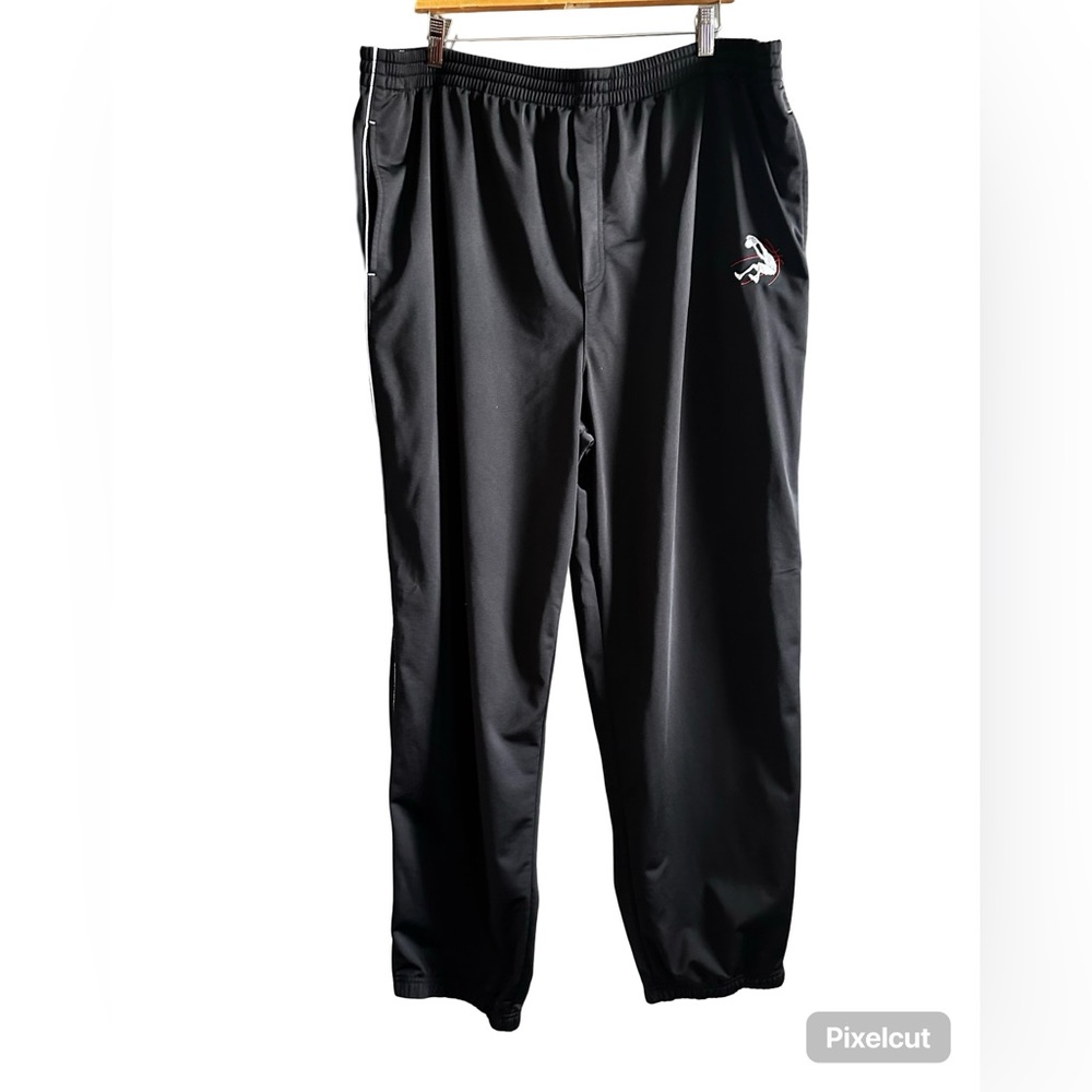 Basketball Track Pants Black Red Men’s Size XL.